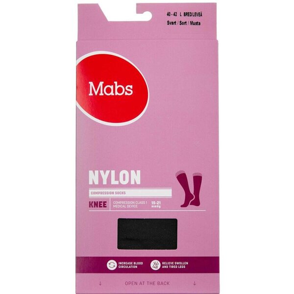 Mabs Nylon Knee Wide Black L