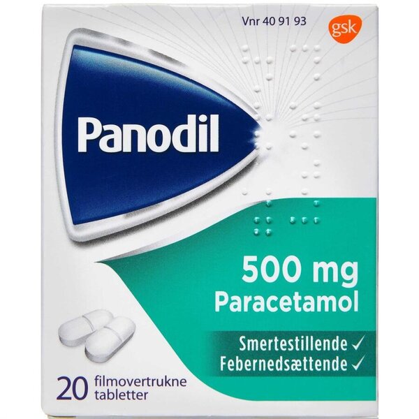 Panodil 500 mg blister 20 stk