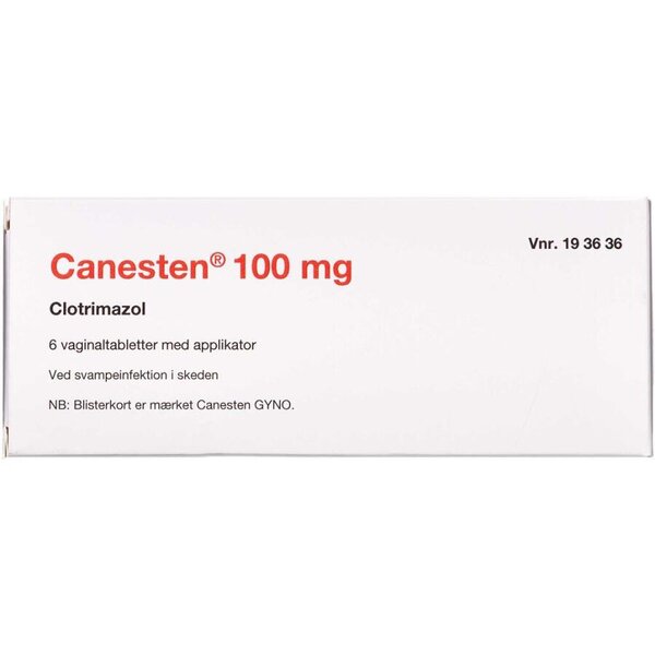 Canesten Vagitorier 100 mg (2C4) 6 stk