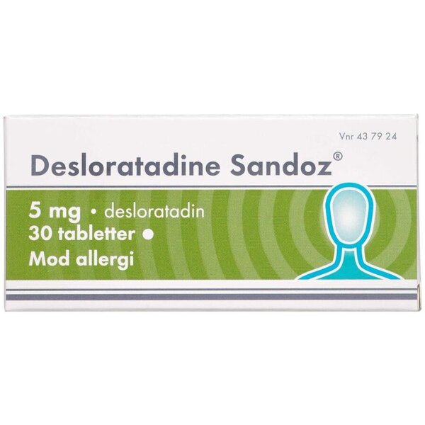 Desloratadine "Sandoz" 5 mg 30 stk