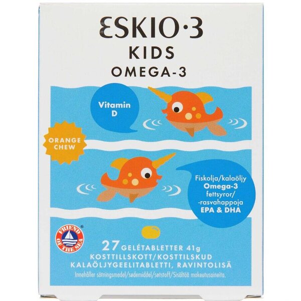 Eskio-3 Kids Gelétabletter (orange)