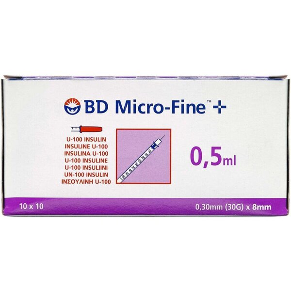 BD Micro-Fine+ Insulinsprøjte 0,50 ml / 30G