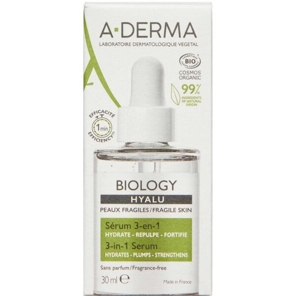 A-Derma BIOLOGY HYALU Serum 3-i-1