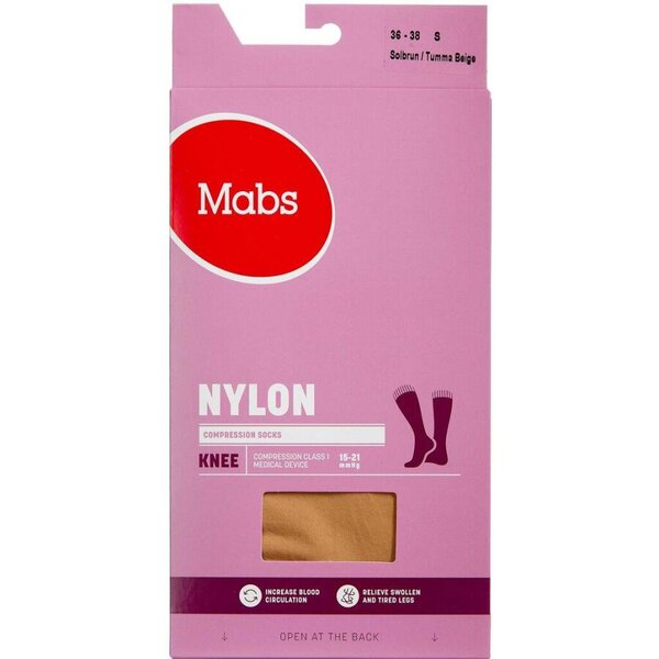 Mabs Nylon Knæstrømpe Tan S