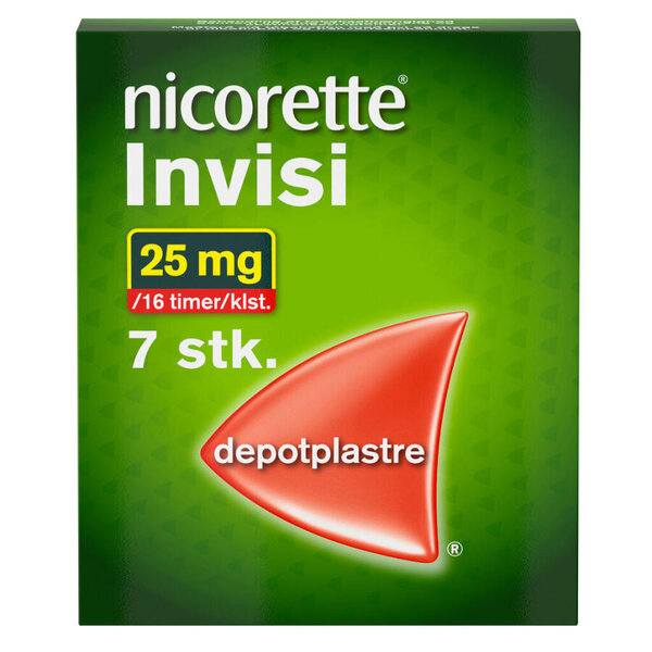 Nicorette invisi plaster 25mg 7 stk