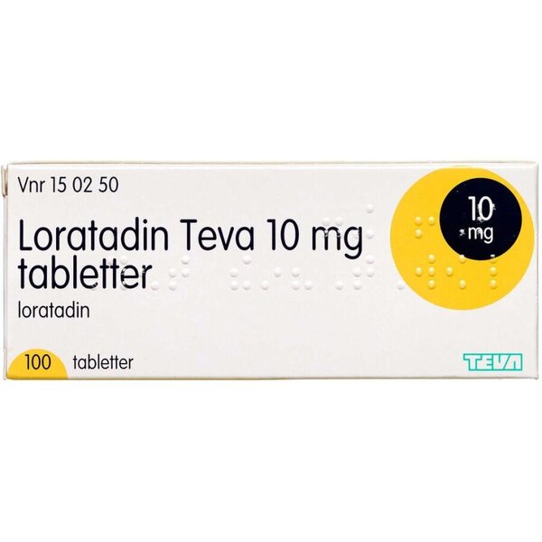 Loratadin "Teva" 10 mg 100 stk