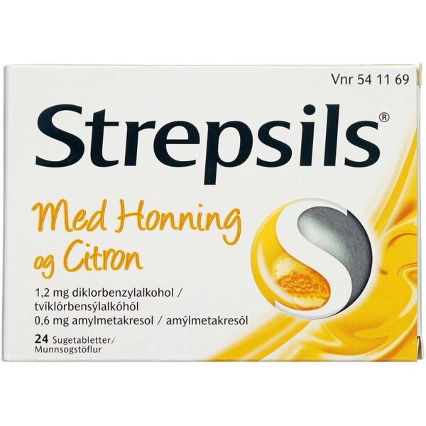 Strepsils honning/citron 24 stk