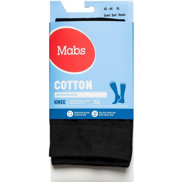 Mabs Cotton Knee Black XL