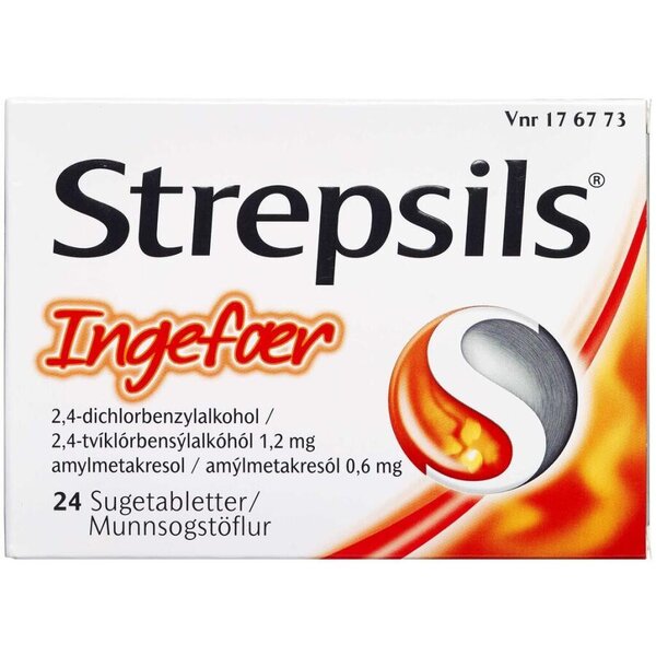 Strepsils ingefær 24 stk