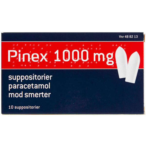 Pinex suppositorier 1000 mg 