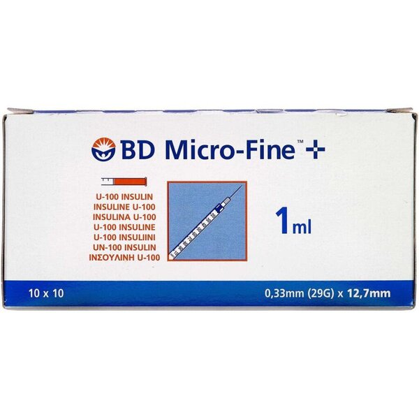 BD Micro-Fine+ Insulinsprøjte 1 ml / 29G