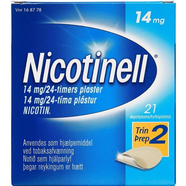 Nicotinell 14 mg/24 timer 21 stk