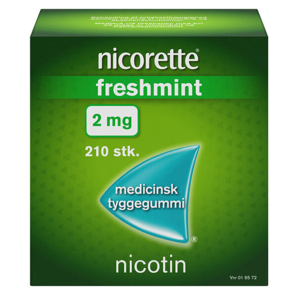 Nicorette Freshmint 2 mg 210 stk