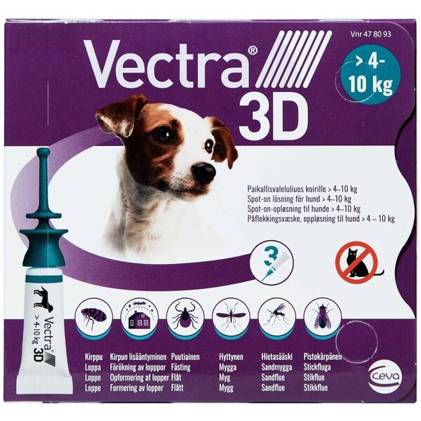 Vectra 3D Spot-on opløsning (4-10 kg)