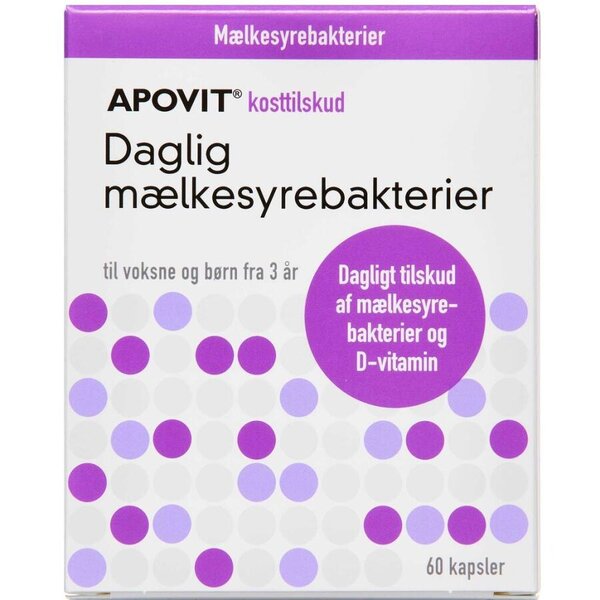 Apovit Daglig Mælkesyrebakterier (60 stk.)