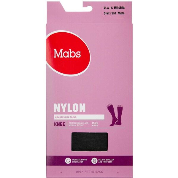 Mabs Nylon Knee Wide Black XL