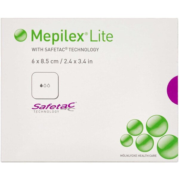 Mepilex Lite Skumbandage (6 x 8,5 cm)