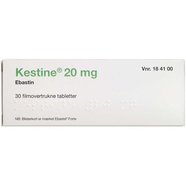 Kestine 20 mg (2C4) 30 stk