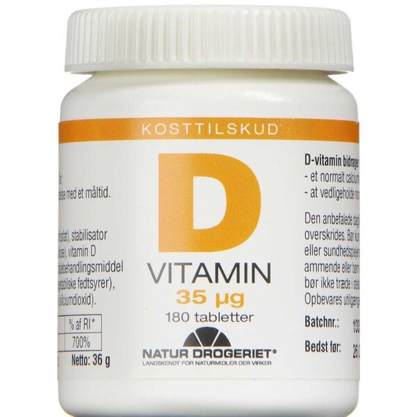 D3 vitamin 35 µg tabletter