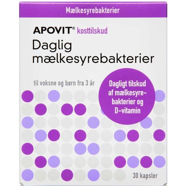 Apovit Daglig Mælkesyrebakterier (30 stk.)