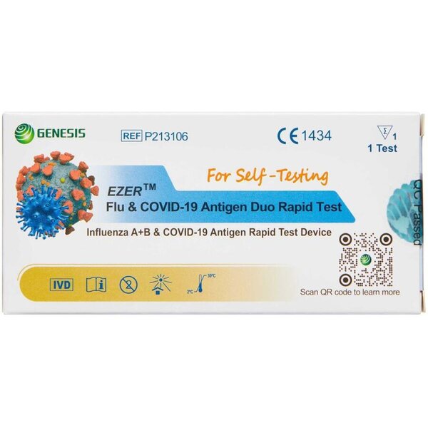 Ezer Flu & Covid-19 Antigen Duo Rapid Test