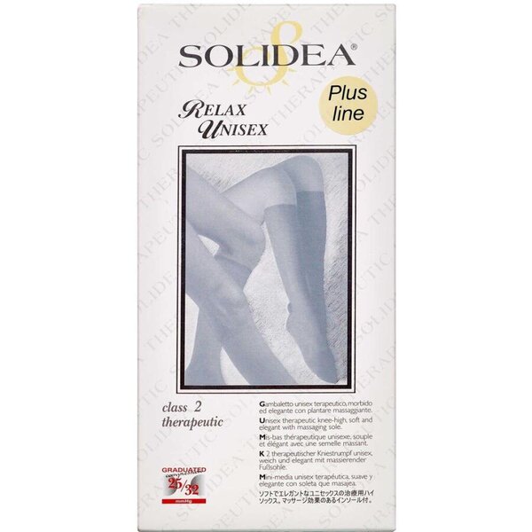 Solidea Relax Unisex Therapeutic Strømpe (L/natur/lukket)