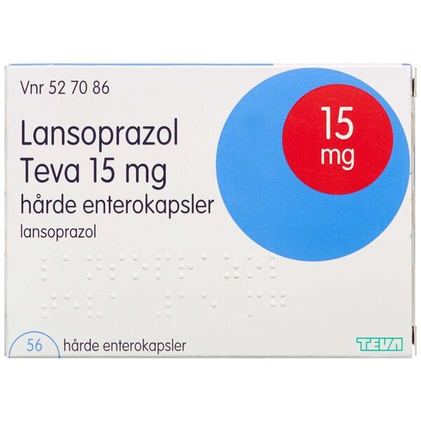 Lansoprazol "Teva" 15 mg 56 stk