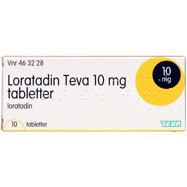 Loratadin "Teva" 10 mg 10 stk