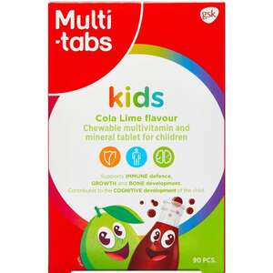 Multi-tabs Kids Tyggetabletter (cola/lime)