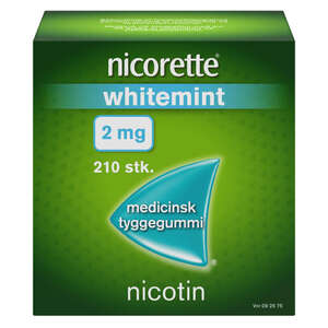 Nicorette Whitemint 2 mg 210 stk