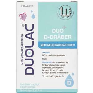 Duolac Duo+ D-dråber (2 x 7,5 ml)