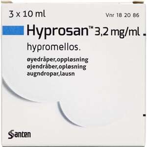 Hyprosan 3*10 ml øjendråber