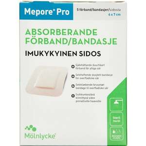 Mepore Pro Forbinding (6x7 cm) 5 stk