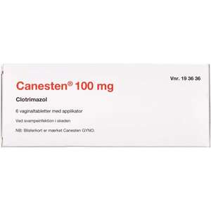 Canesten Vagitorier 100 mg (2C4) 6 stk