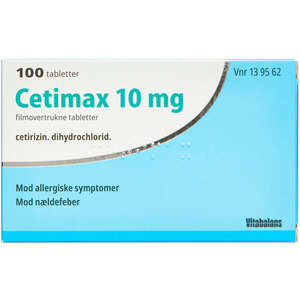 Cetimax 10mg 100 stk