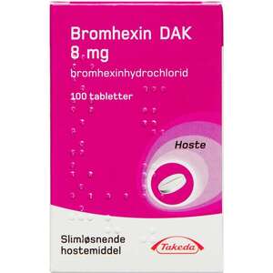 Bromhexin "DAK" 8 mg 100 stk