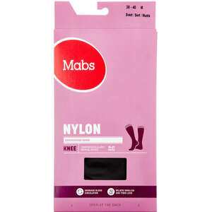 Mabs Nylon knæ Sort M