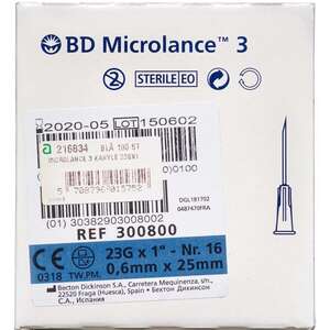 BD Microlance 3 (23G) Kanyler