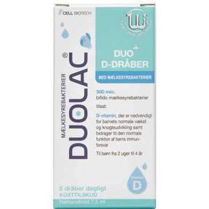 Duolac Duo+ D-dråber (7,5 ml)