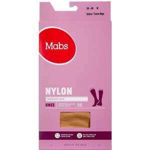 Mabs Nylon Knæstrømpe Tan M