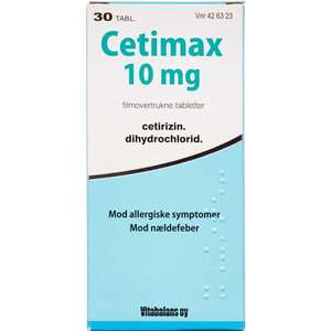 Cetimax 10mg 30 stk