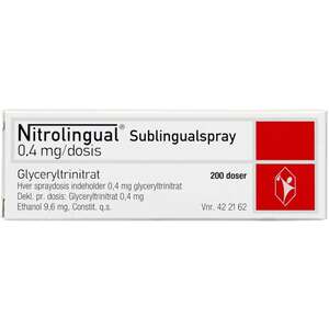 Nitrolingual spray 0,4 mg/dos