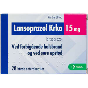 Lansoprazol KRKA 15 mg 28 stk