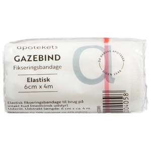 Apotekets Elastisk Gazebind (6 cm x 4 m)