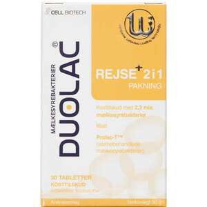 Duolac Rejse+ 2 i 1 med Prolac-T™ (30 stk)