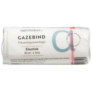 Apotekets Elastisk Gazebind (8 cm x 4 m)