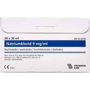 Natriumklorid isotonisk skyllevæske (20x30 ml)