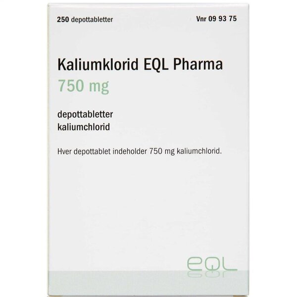 Kaliumklorid "EQL Pharma" 750