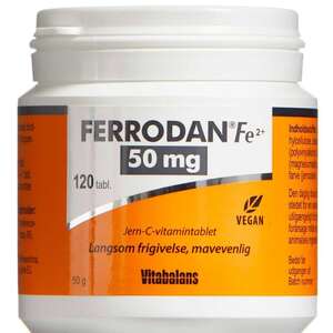 Ferrodan Fe2 + 50 mg Tabletter