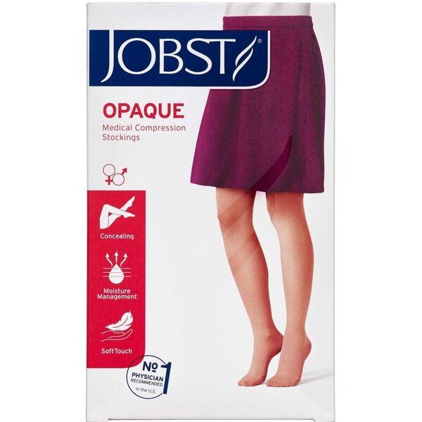 Jobst Opaque kompressions knæstrømper (S/sort)